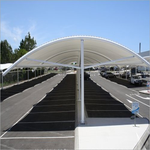 White Coated Tensile Car Parking Shed at Best Price in New Delhi | Shri ...