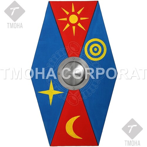 Medieval Shield  Decorative Shield  Armor Shield  Handmade Shield  Decorative Shield Germanic hexagonal shield MS0043