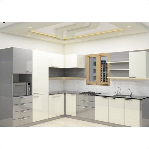 Easy To Clean L Shaped Modern Kitchen