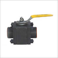 Forged Ball Valve - Carbon Steel, 3-4 Inch Diameter, Black | Threaded Connection, Suitable For Water And Gas, Low Pressure Rating 1-2 Mpa, Ideal For Industrial Applications