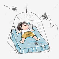 baby mosquito net joker dark blue