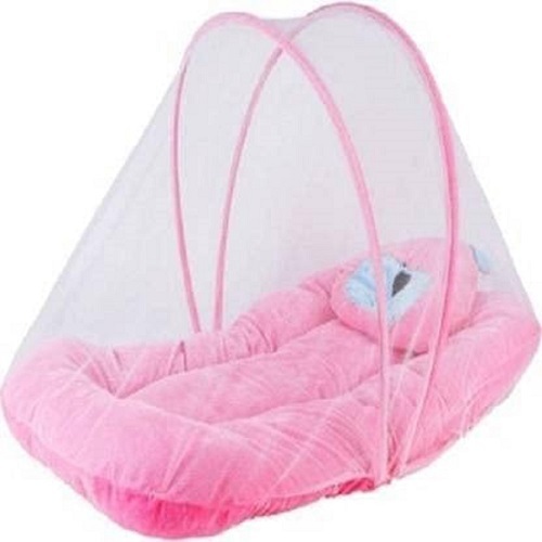 baby mosquito net pink velvet