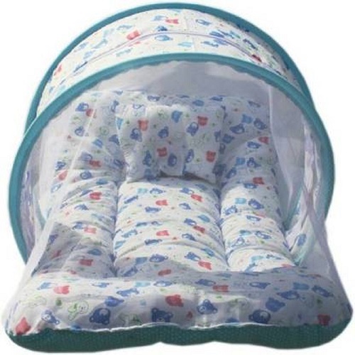 baby mosquito net cotton blue