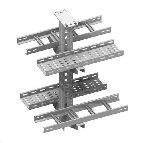 Cable Tray Support - Stainless Steel, 1200x800 mm, 8 mm Thickness | Polished Finish, Ideal for Electrical Wiring Systems