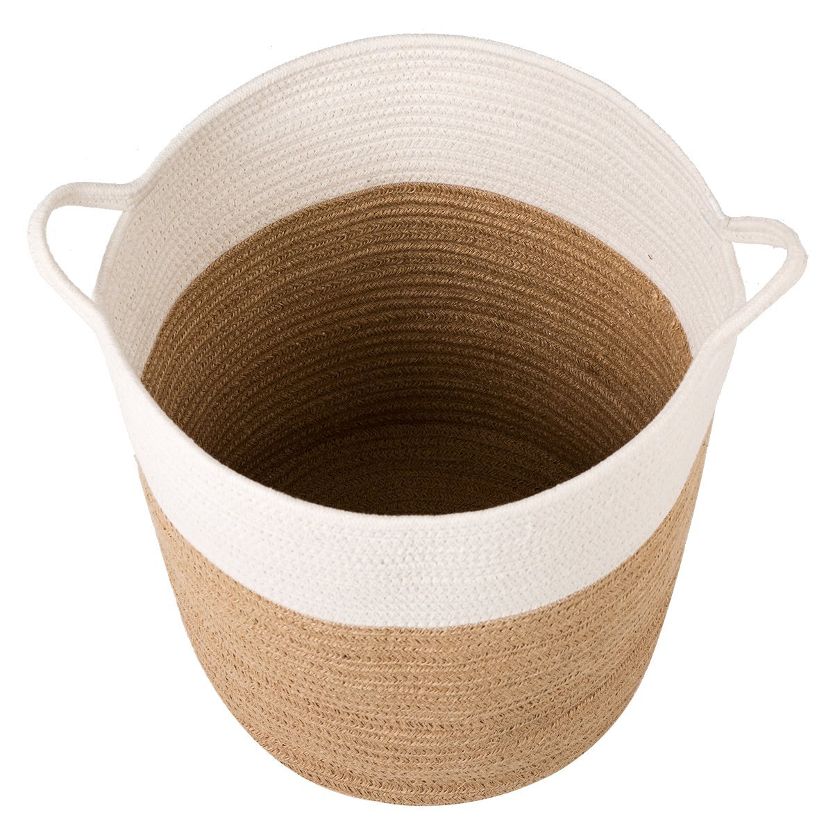 Hand Made Natural Jute Cotton Basket
