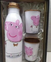 Copper Bottle Cartoon Print