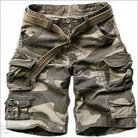 Camouflage Army Short - Cotton, Customized Size | Men's Formal Design for Rainy, Spring, and Summer Seasons