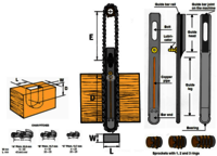 Mortising Chain Set 1/2 INCH