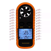 Anemometer Portable Thermometer Wind Speed Gauge Meter Windmeter 30m/s Lcd Anemometro Digital Hand-held Anemometer