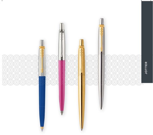Click On/Click Off Action Parker- Jotter Series Gel Pen With Stainless Steel Trim