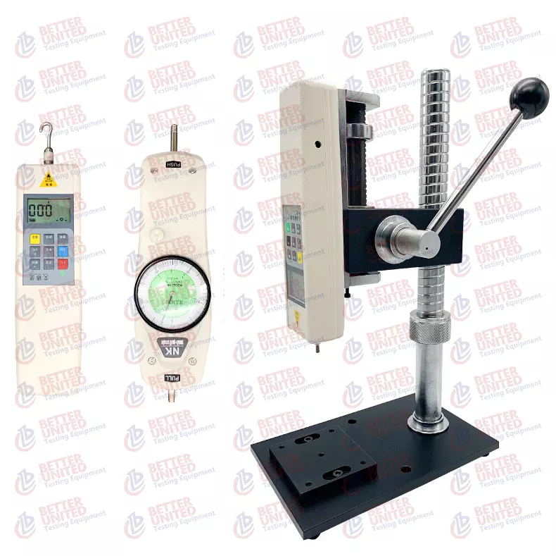 Snap Button Push Pull Test Machine with Tension Meter Snap Button Push Tester