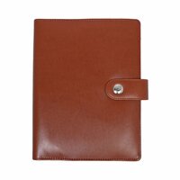 Classic Brown Power Bank Diary Cover Material: Leather