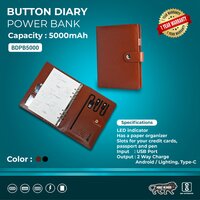 Classic Brown Power Bank Diary