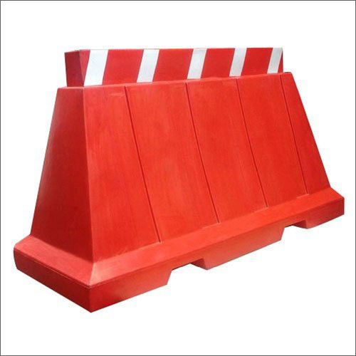 Red Hdpe Road Barrier