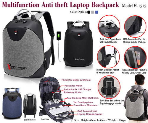 Multifuncion Anti-Theft Laptop Backpack