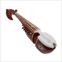 Wooden Afghani Rabab - Premium Moisture-resistant Wood, Brown-white Finish | Ideal For Professional Singing, Unmatched Class And Resilience