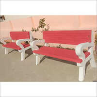Easy To Clean Rcc Garden Bench With Arm Rest