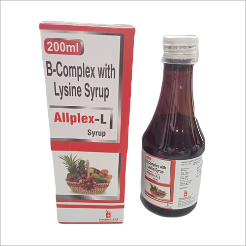 Allplex-L B Complex Syrup - Multivitamin Liquid Blend with Lysine for Vitamin Deficiency Support | Prescribed Dosage, Store in Cool Dry Place
