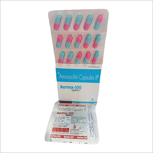 Amoxycillin Capsules IP - 15 Cylinder Capsules, Effective Against Bacterial Infections and Stomach Ulcers, Store in Cool and Dry Place