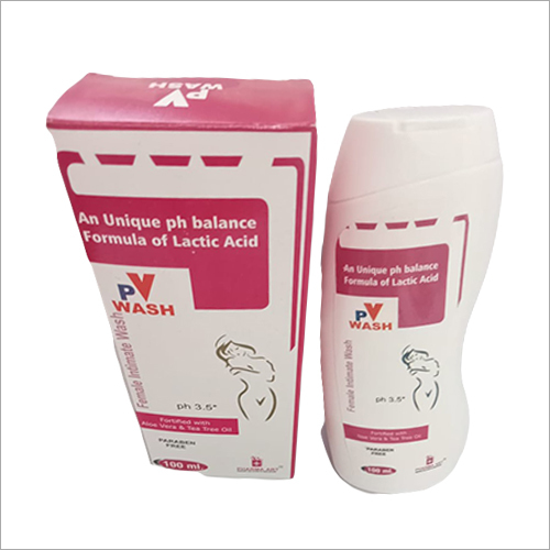 Intimate Wash - 100 ml | pH Balanced Lactic Acid Formula Anti-Bacterial For External Use Designed for Women's Vaginal Health