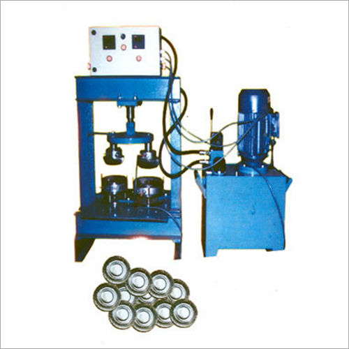 Silver Blue Double Die Hydrolic Dona Machine