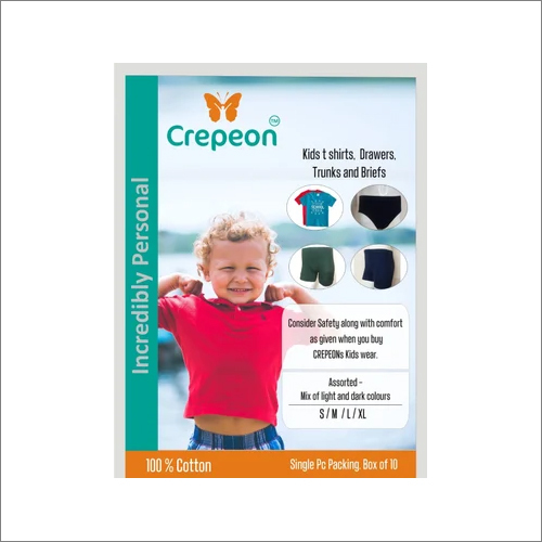 CREPEON Childrens Vest Brief Drawer Jetty Trunks