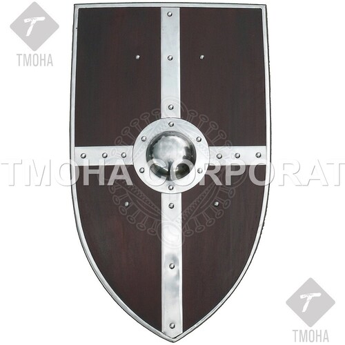 Medieval Shield  Decorative Shield  Armor Shield  Handmade Shield  Decorative Shield Robust wooden battle shield with boss MS0123