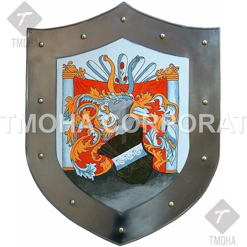 Medieval Shield  Decorative Shield  Armor Shield  Handmade Shield  Decorative Shield Shield with coat of arms - customized pattern MS0152