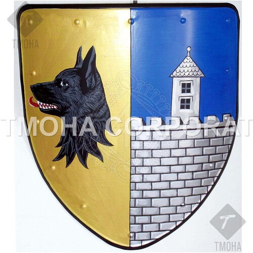 Medieval Shield Decorative Shield Armor Shield Handmade Shield Decorative Shield Decorative shield with a coat of arms MS0157