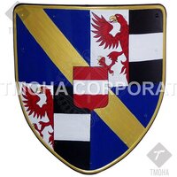 Medieval Shield  Decorative Shield  Armor Shield  Handmade Shield  Decorative Shield Decorative shield with a coat of arms MS0158