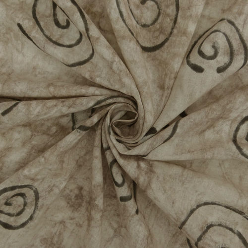 Cotton Hand Block Circle Print Batik Fabric