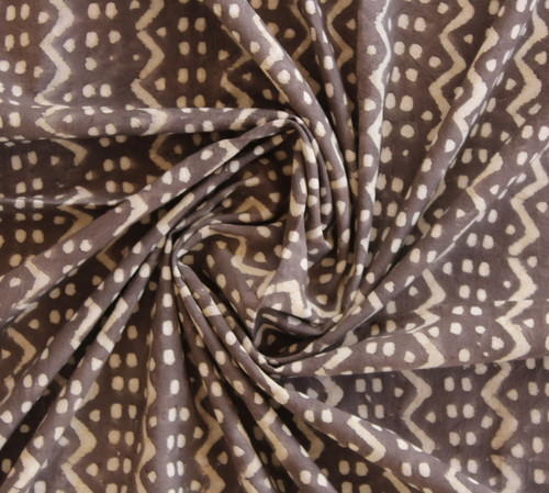 Hand Printed Kashish Dye Cotton Batik Fabric