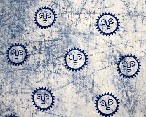 Mud Resist Cotton Batik Fabric