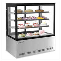 Black-grey Flat Glass Showcase Display