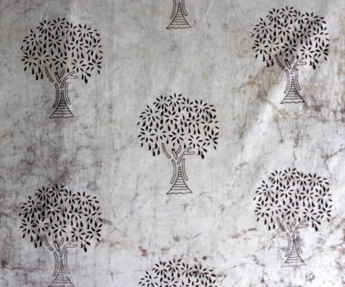 Natural Dye Palm Tree Kashish Batik Print Fabric