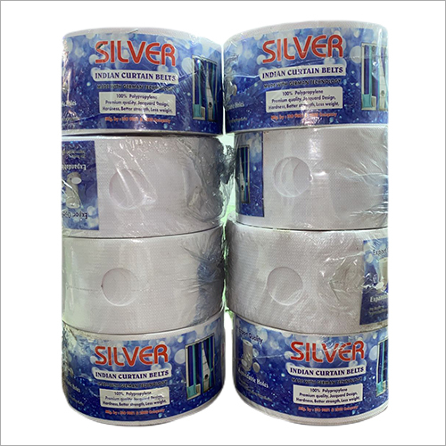 Taiwan Curtain Tape With Holes - Cotton, 50 Meter Length | White Color, Ideal for Curtains