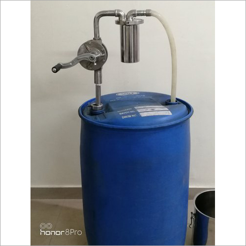 Rotary Hand Barrel Pump SS 316 With Filter
