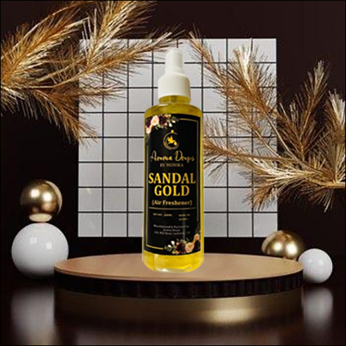 Sandal Gold Air Freshener - 200ml Liquid Perfume Odour Clear Technology for Daily Use