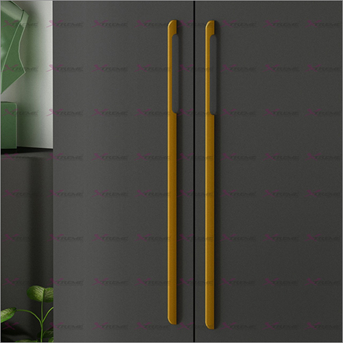 Aluminium Gold Wardrobe Handle - Aluminium, Various Sizes, Golden Coated | Designed for Commercial and Household Use, Rust Resistant