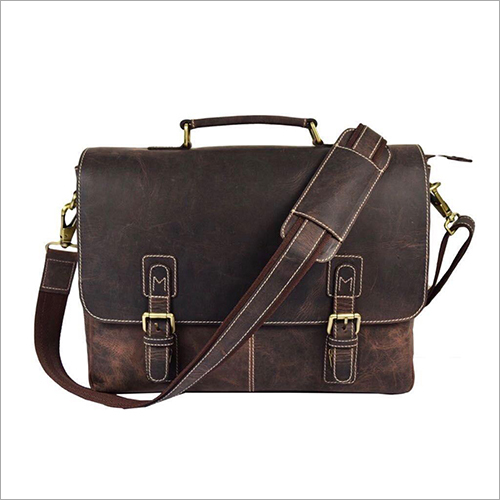 Brown Genuine Leather Shoulder Office Bag at Best Price in Mumbai ...