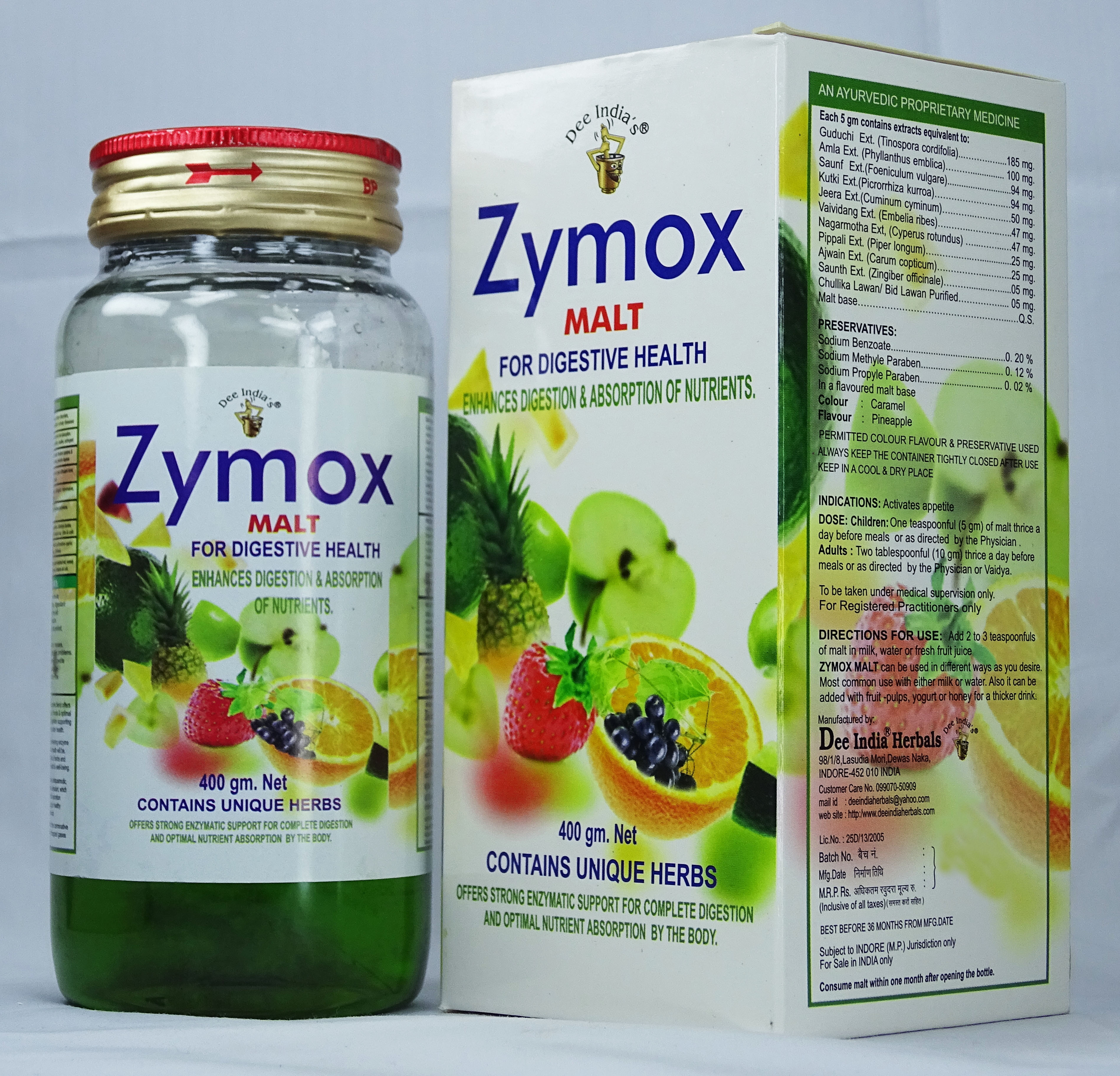 Zymox Malt Fruit Packing