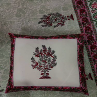 100% Cotton Mugal Buta Floral Cushion Cover Hidden Zipper Home Furnishings Item