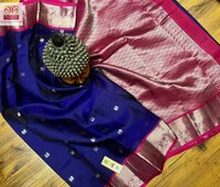 korvai border silk saree