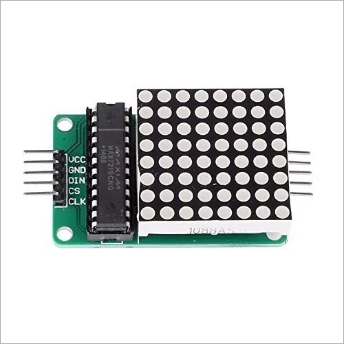 MAX7219 Dot Matrix Module - Fiber Material 5V Rated Voltage Multicolor Output | Educational Application 1 Year Warranty Cascading Support