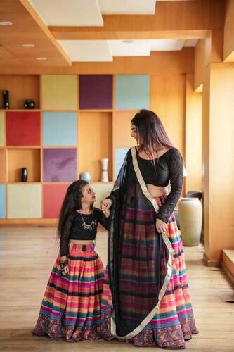 Indian Lehenga Daughter And Mother
