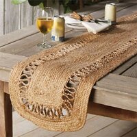 Braided Jute and Cotton Table Runner