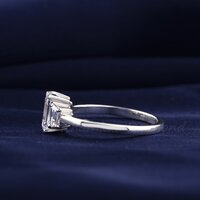 1.30CT Emerald Labgrown Diamond Engagement Ring.