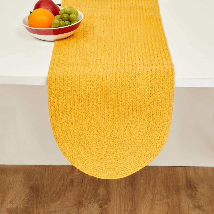 Braided Jute and Cotton Table Runner