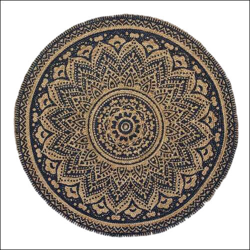 Natural Designer Braided Jute Rugs