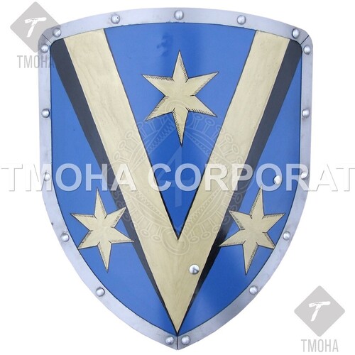Medieval Shield  Decorative Shield  Armor Shield  Handmade Shield  Decorative Shield Combat shield with a coat of arms MS0189